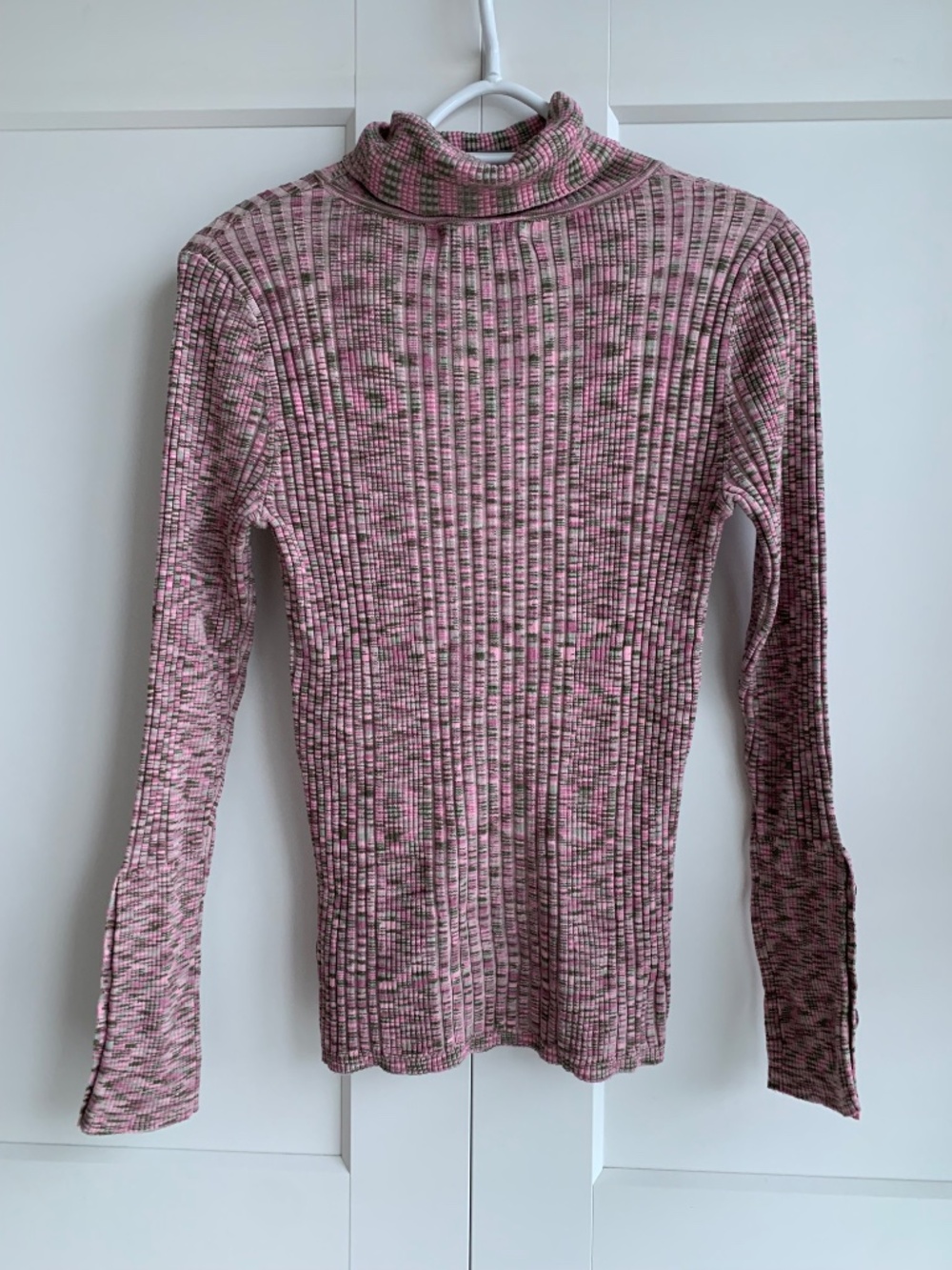 Anthropologie Ribbed Multicolor Turtleneck Sweater Women’s Size M